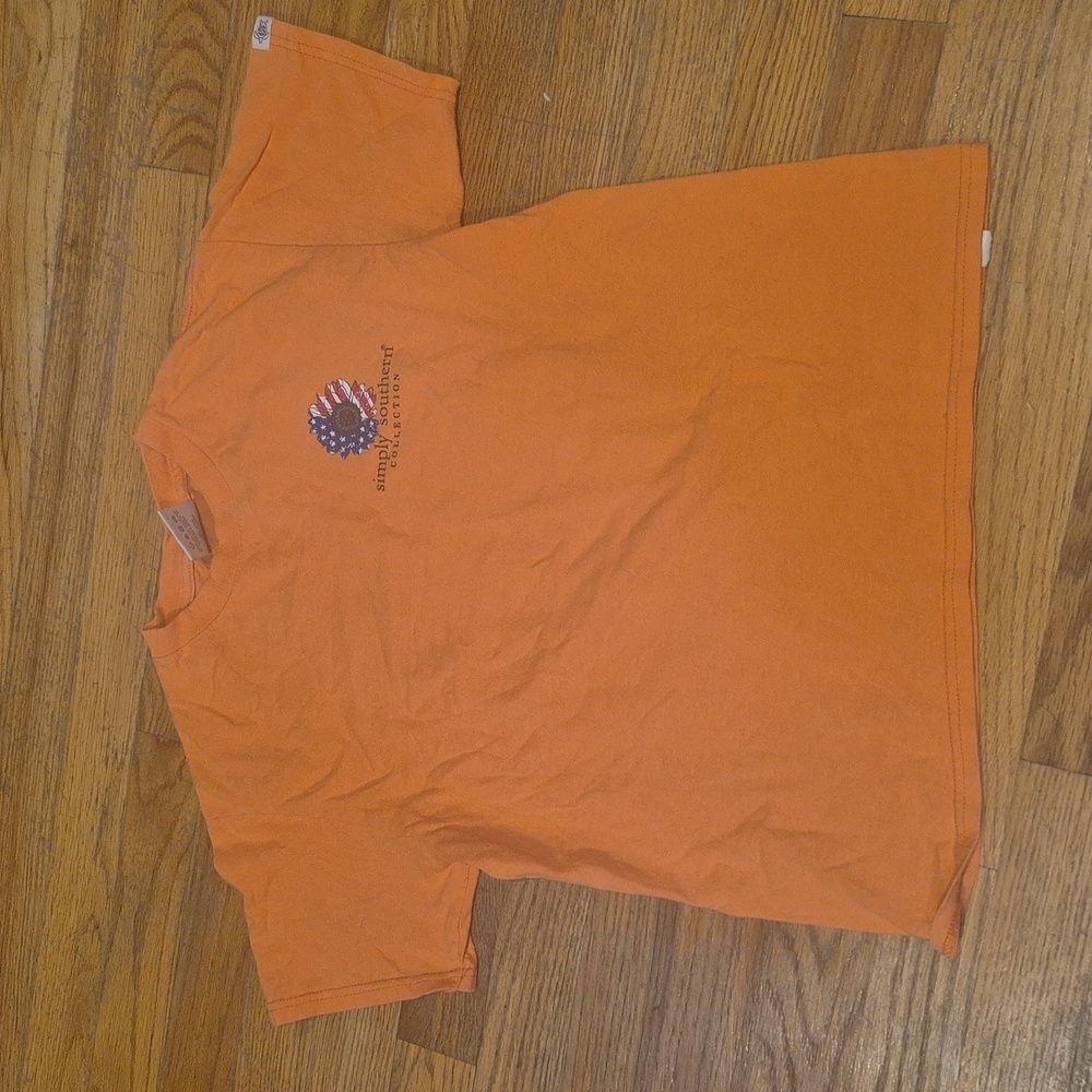 Simply Southern Peach Short Sleeve Tee